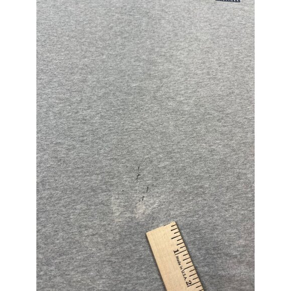 Vintage Tommy Hilfiger Small Flag USA Made Mens Large Gray Shirt Thrashed Preppy - Picture 10 of 13